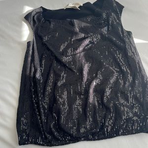 Sequin she’ll top with elastic waist